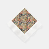 抽象アートの紙ナプキン 縁ありカクテルナプキン (角)