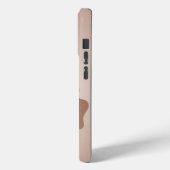 抽象アートの茶色の藻類、海藻 Case-Mate iPhoneケース (裏面 / 左)