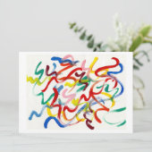 抽象アートへの誘い 招待状 (スタンド正面)