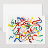 抽象アートへの誘い 招待状 (正面/裏面)