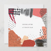 抽象アートコラージュプロモーションイベント 招待状 (裏面)