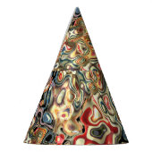 抽象アートパーティーハット パーティーハット (左)