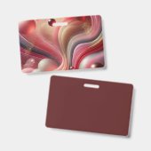 抽象アート名札 バッジ (正面＆裏面)