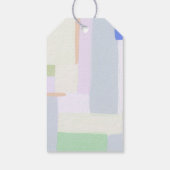 抽象アート クリスマス ホリデー ギフト タグ (裏面)