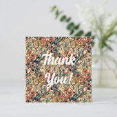 抽象アート フラット グリーティング カード (スタンド正面)