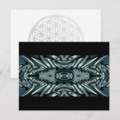 抽象アート - ミニ カレイドスコープ 2 ポストカード (正面/裏面)