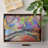 抽象アート モザイク 猫 デコパージュ 薄葉紙 (ギフト)