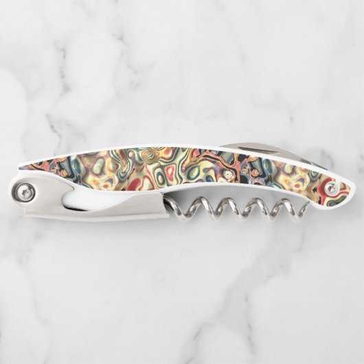 抽象アート ワインボトルオープナー ソムリエナイフ (正面)