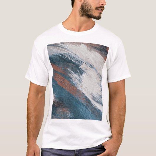 抽象アート:多彩な筆致 Tシャツ (正面)