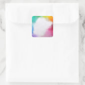 抽象アート 赤 黄色 オレンジ 青 緑 ピンク スクエアシール (バッグ)