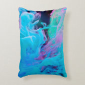 抽象インク、アクリルインク、アートインク、芸術的バックインク アクセントクッション (正面(垂直))