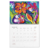 抽象オリジナルデジタルスケッチカレンダー カレンダー (2月 2027)