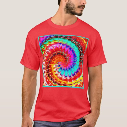 抽象カラフルパターンアート Tシャツ (正面)