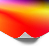 抽象カラフル正方形ポスター ポスター (角)