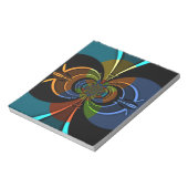 抽象カラーバーストアートプリント ノートパッド (回転)