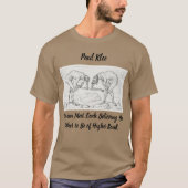抽象スケッチ ポール・クレー Tシャツ (正面)