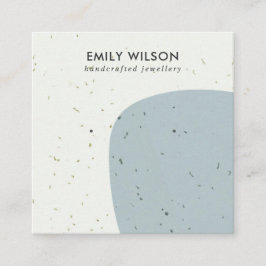 抽象セラミックグレースタッドイヤリングディスプレイカード スクエア名刺