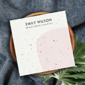 抽象セラミック赤面スタッドイヤリングディスプレイカード スクエア名刺