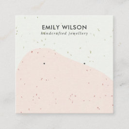 抽象セラミック赤面波形スタッド耳飾りディスプレイ スクエア名刺