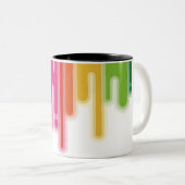 抽象デザインのコップ ツートーンマグカップ (正面右)