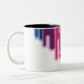 抽象デザインのコップ ツートーンマグカップ (左)