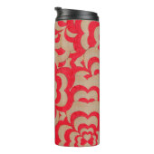 抽象デザインのハート。バレンタインデーの背景 タンブラー (回転右)