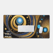 抽象デザインの古代の鮮やか記号 デスクマット (キーボード&マウス)