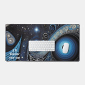 抽象デザインの古代の鮮やか記号 デスクマット (キーボード&マウス)