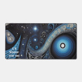 抽象デザインの古代の鮮やか記号 デスクマット (正面)