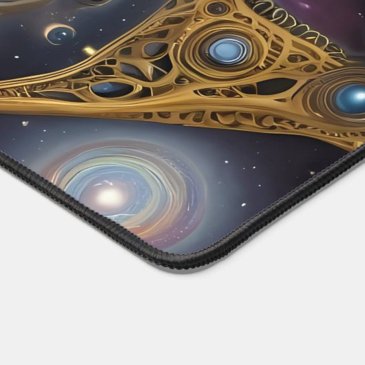 抽象デザインの古代の鮮やか記号 デスクマット (コーナー)