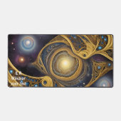 抽象デザインの古代の鮮やか記号 デスクマット (正面)