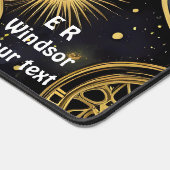 抽象デザインの古代の鮮やか記号 デスクマット (コーナー)