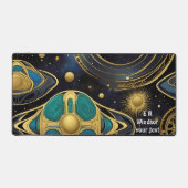 抽象デザインの古代の鮮やか記号 デスクマット (正面)