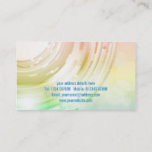 抽象デザインの名刺 名刺 (裏面)