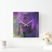 抽象デザインの時計 スクエア壁時計 (ホーム)