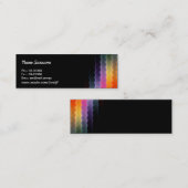 抽象デザインの細い名刺 スキニー名刺 (正面/裏面)