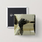 抽象デザインは縞で飾り、 缶バッジ (正面&裏面)