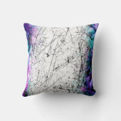 抽象デザインイン・パープル装飾用クッション クッション (裏面)