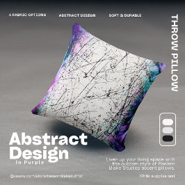 抽象デザインイン・パープル装飾用クッション クッション