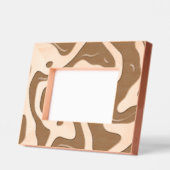 抽象デザインエッチング写真枠 レーザー彫刻フレーム (左)