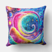 抽象デザインコズミックアート クッション (裏面)