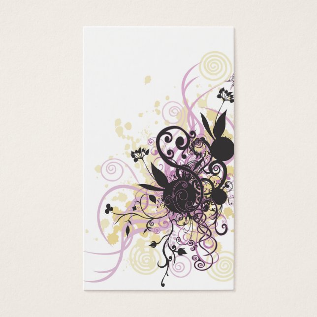 抽象デザインプロファイルカード (正面)