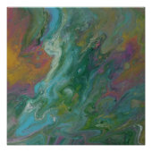 抽象デザインモダンアート光沢ポスター ポスター (正面)