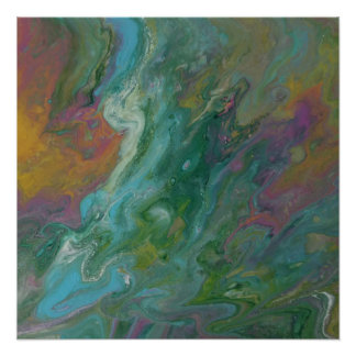 抽象デザインモダンアート光沢ポスター ポスター