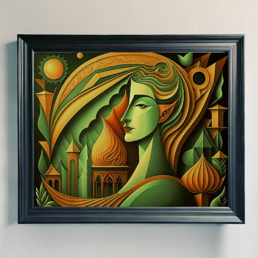 抽象デザインモダンキュビズム超現実主義4:5 ポスター