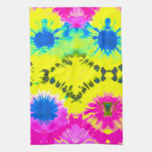 抽象デザインモダンタイ染料 キッチンタオル (縦)