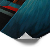 抽象デザインモダン未来主義3:2 ポスター (角)