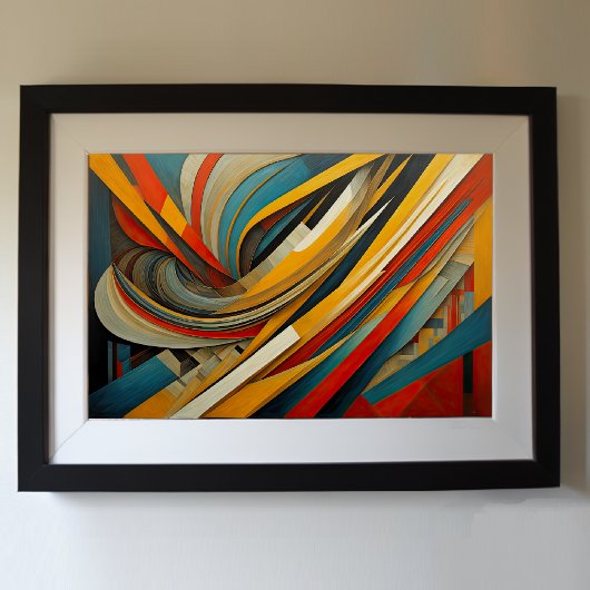 抽象デザインモダン未来主義3:2 ポスター