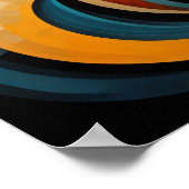 抽象デザインモダン未来主義4:5 ポスター (角)