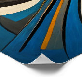 抽象デザインモダン未来主義4:5 ポスター (角)